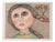 Enrico Benaglia, Portrait of a Girl, 1980s, Lithograph For Sale