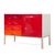Mid-Century Modern Raymond Loewy for Doubinsky Frères Df 2000 Mid Century Red Fiberglass Cabinet Credenza For Sale - Image 3 of 10