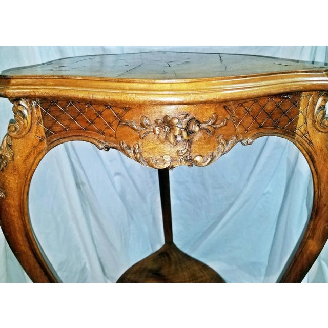 Late 19th Century Late 19th Century French Country Louis XV Style Pedestal Plant Stand For Sale - Image 5 of 8