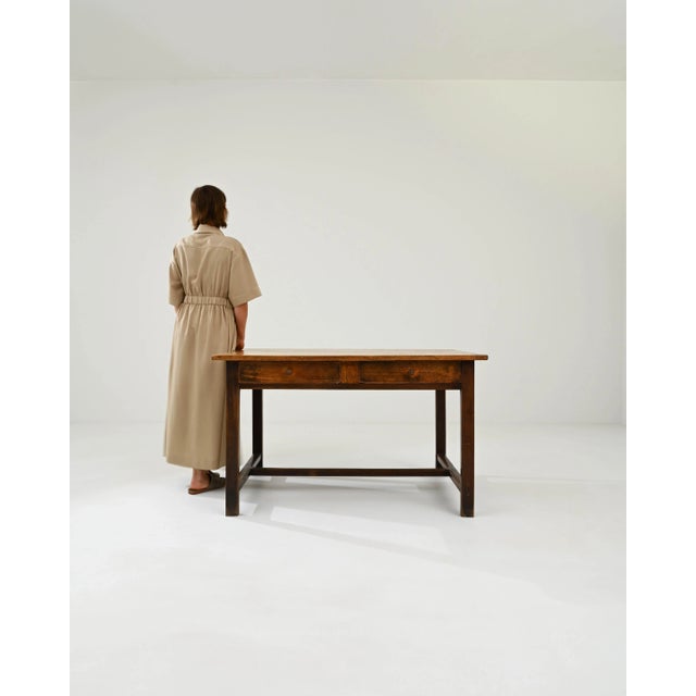 Wood 1900s French Wooden Side Table For Sale - Image 7 of 12