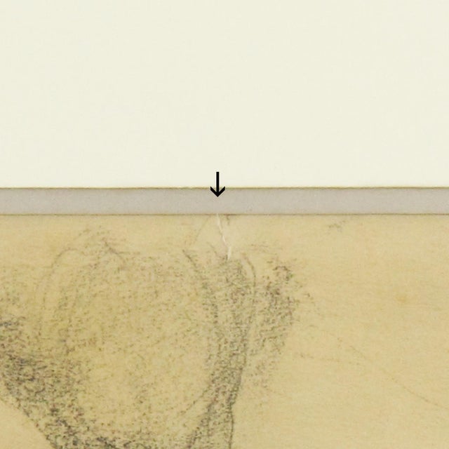 Nude Female Pencil Study Drawing by Marie Louise Simard, 1934 For Sale In Atlanta - Image 6 of 13