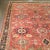 Textile Antique 19th Century Orange Area Rug 8ft 5in X 11ft 10in For Sale - Image 7 of 8