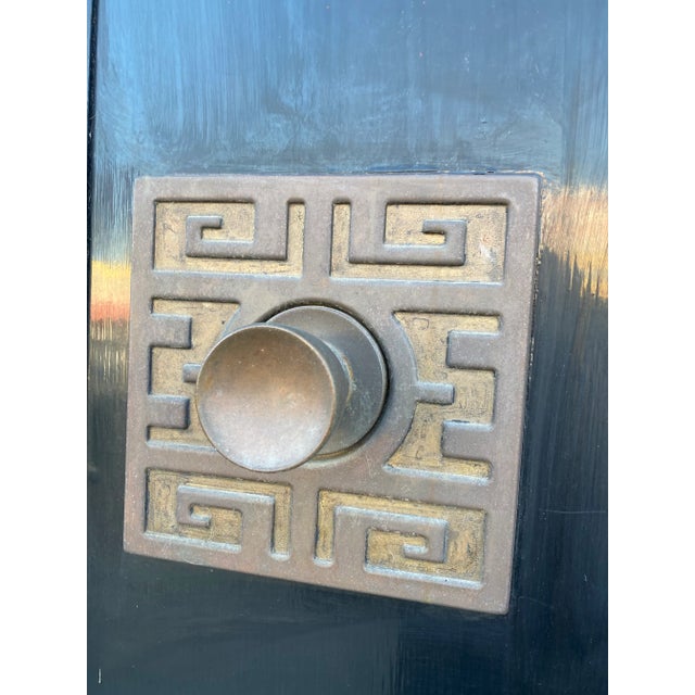 Mid Century Double Entry Doors With Hardware - Set of 2 For Sale - Image 4 of 13