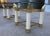 Porcelain & Brass Faux Tusk End Tables Italy - A Pair For Sale - Image 11 of 13