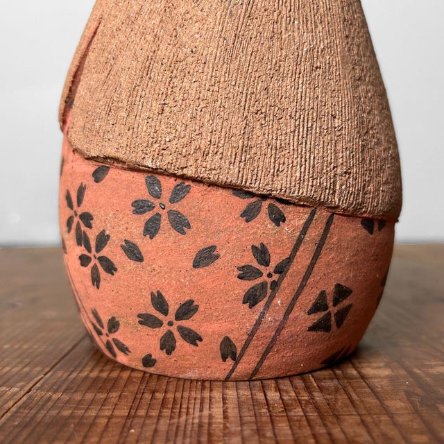 Black Terracotta Kokeshi Dolls, Japan, 1960s, Set of 2 For Sale - Image 8 of 17