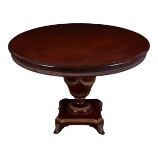 Maitland Smith Neoclassic Style Parcel Gilt Center or Breakfast Table For Sale