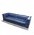 Vintage Sofa in Dark Blue Leather For Sale - Image 3 of 15