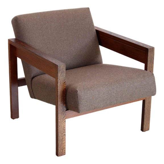Modernist Wenge Wood Chair by Hein Stolle for T Spectrum, 1960s For Sale