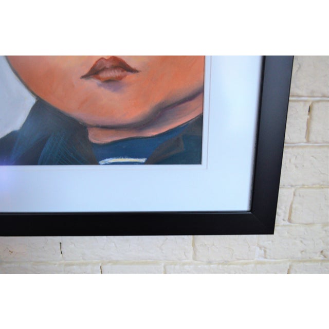 2000 - 2009 Charcoal Pastel Young Boy Portrait Drawing For Sale - Image 5 of 6