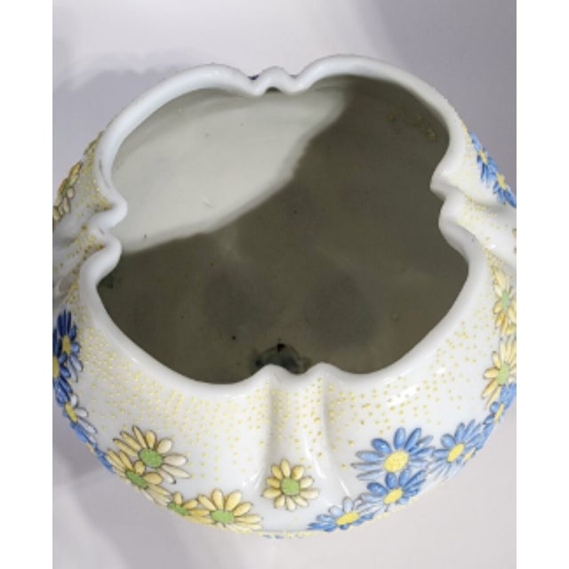 Rare Antique A. A. Vantine Japanese Footed Moriage Porcelain Planter For Sale - Image 6 of 8