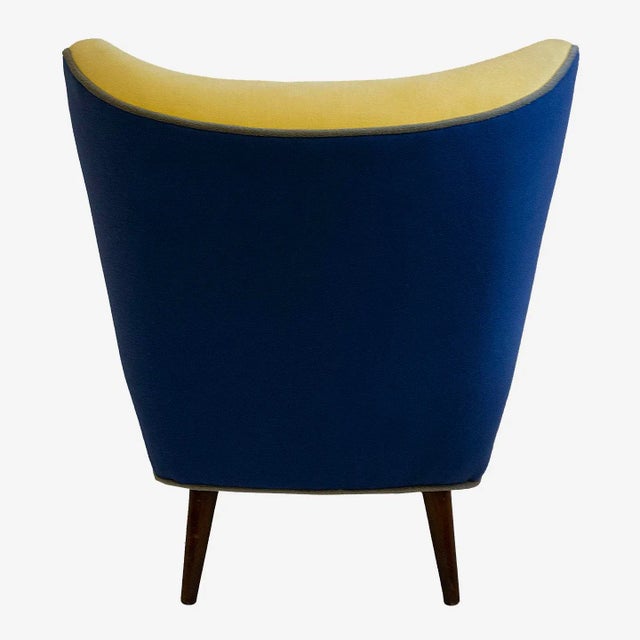 1950s Petite Slipper Chair in the Style of James Mont For Sale - Image 5 of 7