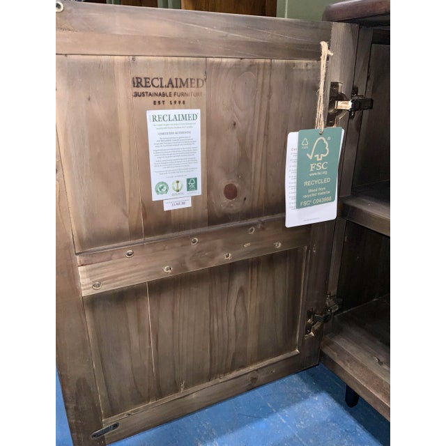 Wood Organic Modern Reclaimed Wood Sideboard For Sale - Image 7 of 7