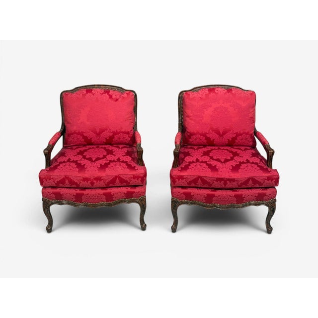 1970s Pair of Tortoise Shell Lounge Chairs/ Marquis by Theodore Alexander, Fauteuils For Sale - Image 5 of 15