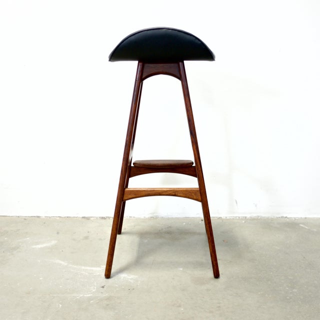 Oddense Maskinsnedkeri a/S Pair of Rosewood Model Od61 Stools Designed by Erik Buch For Sale - Image 15 of 18