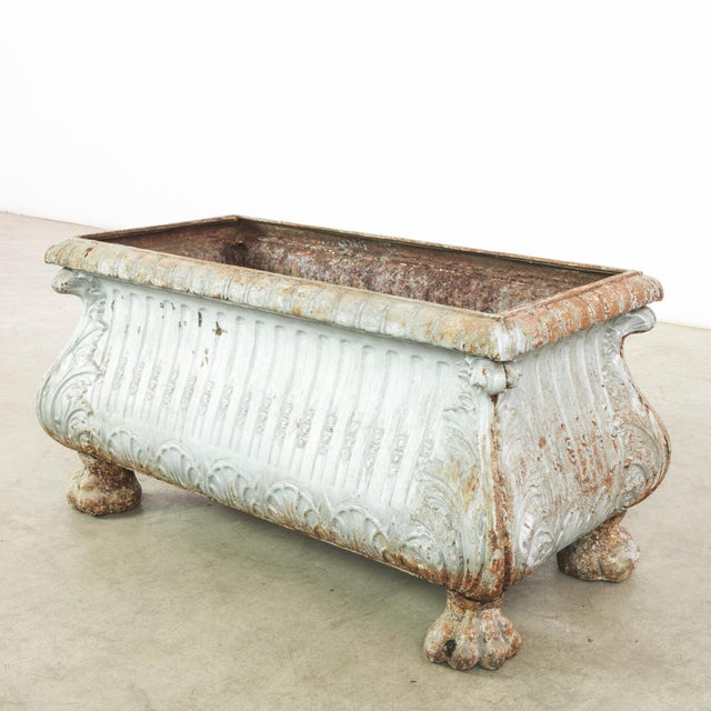 1900s French Large Metal Planter For Sale - Image 9 of 18