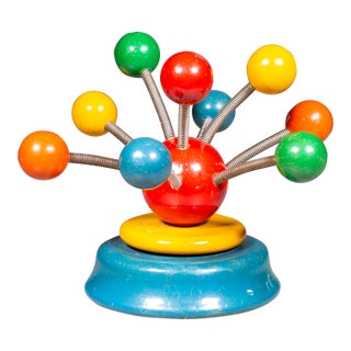 Vintage Atomic Kouvalias Greek Music Box Toy c.1970 For Sale