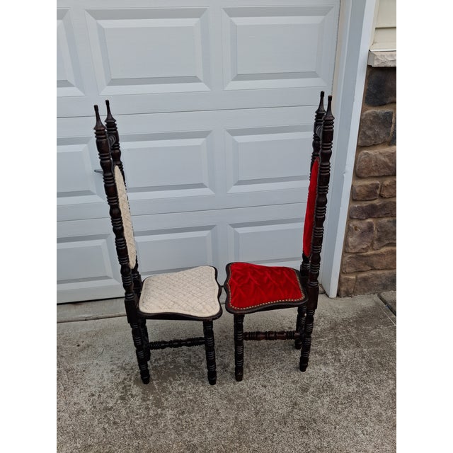 1920s Timeless Grandeur: Antique Spanish Jacobean Revival Chairs (Pair) For Sale - Image 11 of 12