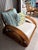 Fully Refurbished, Double Tear-Drop Stacked Rattan Bamboo Sofa and Chair Living Room Set. Mid-Century, Rattan in the Manner of Paul Frankl. For Sale In West Palm - Image 6 of 13