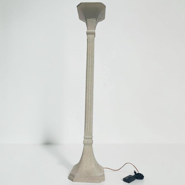 Vintage Travertine Stone Floor Lamp For Sale In Miami - Image 6 of 13