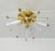Vintage Italian Murano Style Starbust Flush Mount Chandelier For Sale - Image 4 of 12