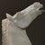 Antique Large Italian Art Deco Hand Carved Alabaster Horse Head Bookends For Sale - Image 9 of 12