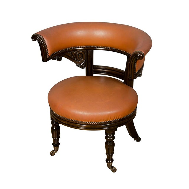Traditional Pair of Regency Style Mahogany Chairs For Sale - Image 3 of 13
