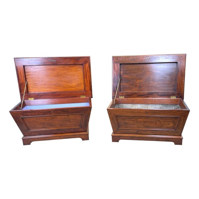 Regency Mahogany Cellarettes, 1835, Set of 2 For Sale - Image 13 of 18