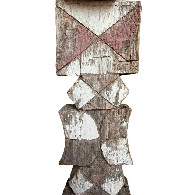Antique Old Madagascar Property Post Sculpture For Sale In Los Angeles - Image 6 of 9