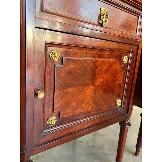 Pair of French Antique Bedside Cabinet Marquetry Nightstand, circa 1890 For Sale - Image 13 of 18