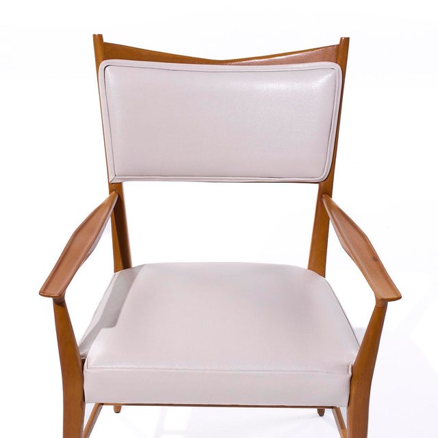 Paul McCobb for Calvin's Irwin Collection Mid Century Leather Dining Chairs - Set of 8 For Sale - Image 17 of 17