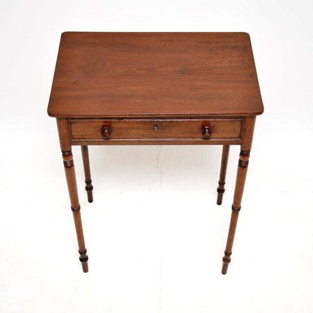 Wood Antique Georgian Side Table, 1800s For Sale - Image 7 of 12