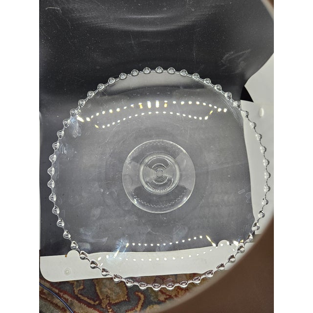 Vintage Imperial Glass Company Cake Stand, "Candlewick" pattern