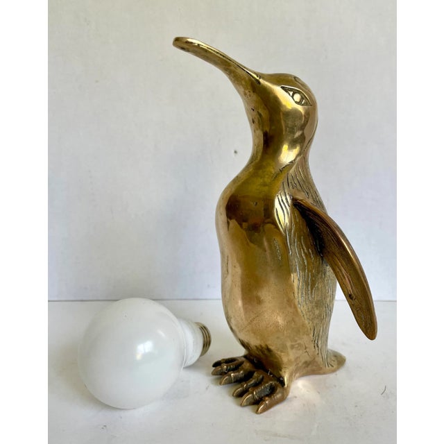 Early 20th Century Standing Brass Penguin Figure For Sale - Image 11 of 11