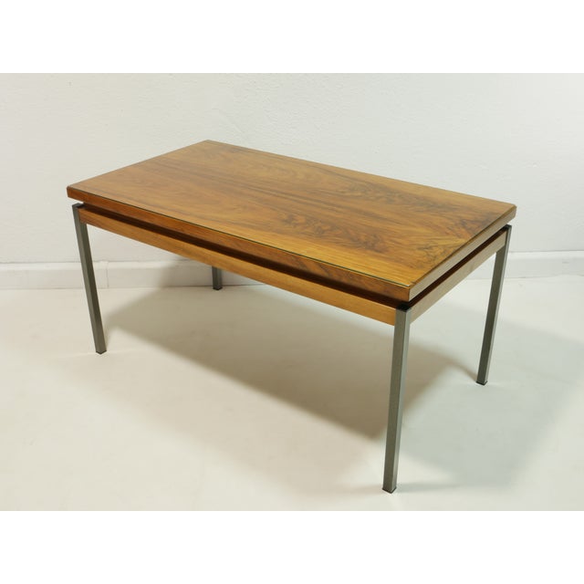 Mid-Century Coffee Table with Glass Top and Tubular Steel Legs, 1960s For Sale - Image 11 of 11