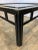 Black Bamboo Table With Glass Top For Sale - Image 4 of 8