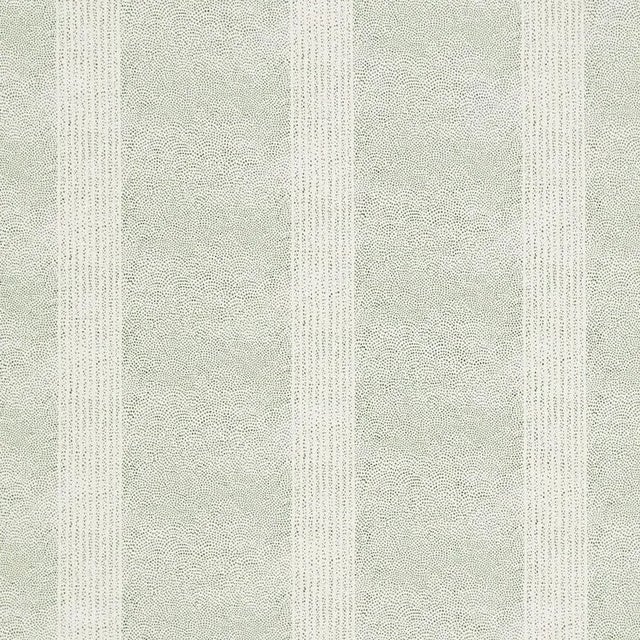 Sister Parish Dot Fabric in Fern For Sale