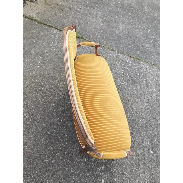 Antique Green Velvet Sofa, 1800s For Sale - Image 14 of 18