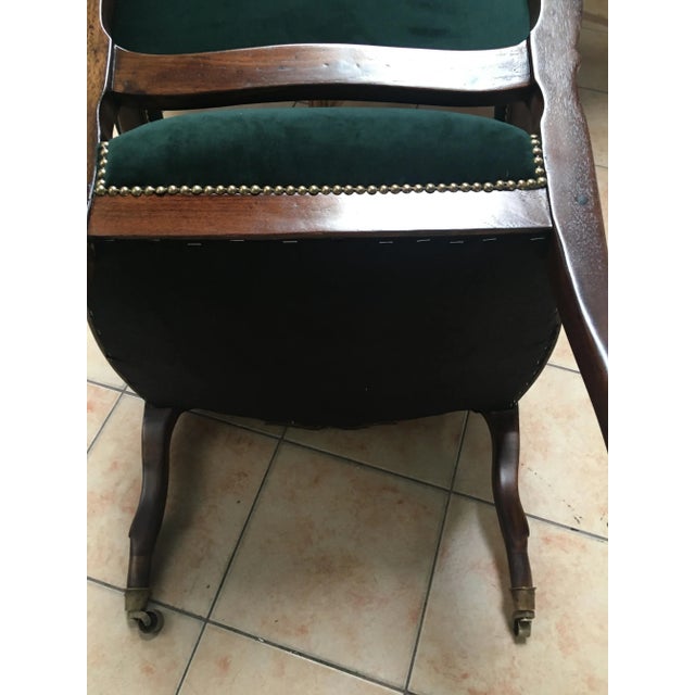 Antique Baroque Style Throne Armchair For Sale - Image 18 of 18