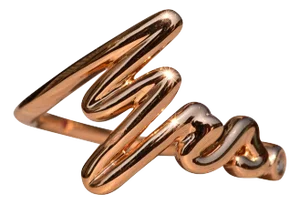 The Heart Duo: Ladies Hearts on Fire Rose Gold Mrs. Ring