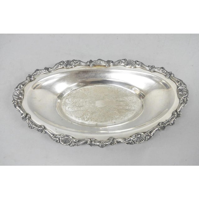 Vintage Victorian Style Silver Plated Ova Trinket Serving Dish (C) For Sale - Image 16 of 16