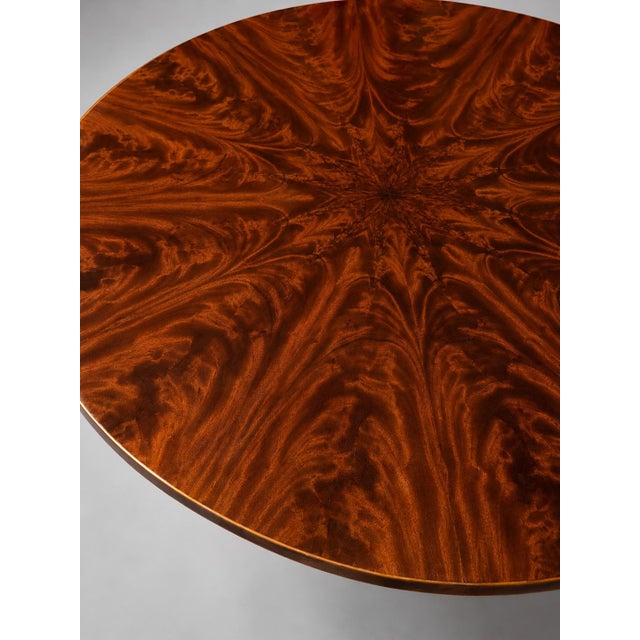 Spectacular English Regency Flame Mahogany Starburst Tilt-Top Breakfast Table For Sale - Image 11 of 16