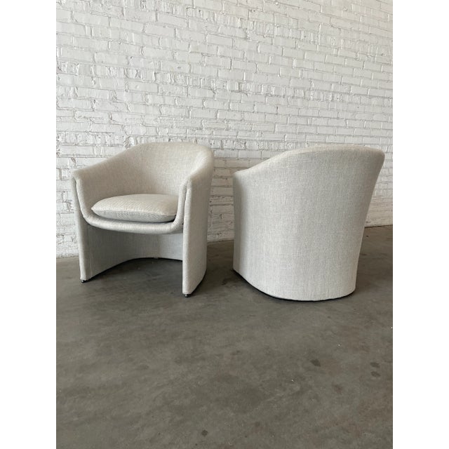 Mid 20th Century Modern Dunbar Sculptural Lounge Chairs by Lydia dePolo and Jack Dunbar- a Pair For Sale - Image 5 of 9