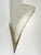 Art Deco wall lamp with silver-plated brass bracket and etched glass shade featuring an Art Deco motif. Very good...