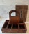 Farmhouse Primitive Wood Tool or Sewing Box With Lid For Sale - Image 3 of 15