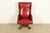 Mid-Century Modern Romweber Viking Oak and Leather High Back Executive Swivel Desk Chair, Circa 1960s For Sale - Image 3 of 14