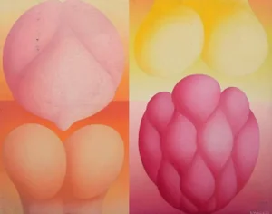 R, Wagner, Semi-Abstract Composition, 1970, Oil on Board