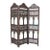 Anglo-Indian Mughal Hardwood Three-Panel Screen For Sale