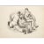 1939 After Waldo Peirce "Sailors Dancing", First Edition Period Offset Lithograph For Sale