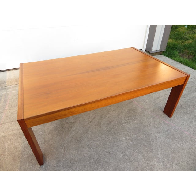 Brown Mid Century Modern Swedish Walnut Coffee Table & Side Table Set For Sale - Image 8 of 18
