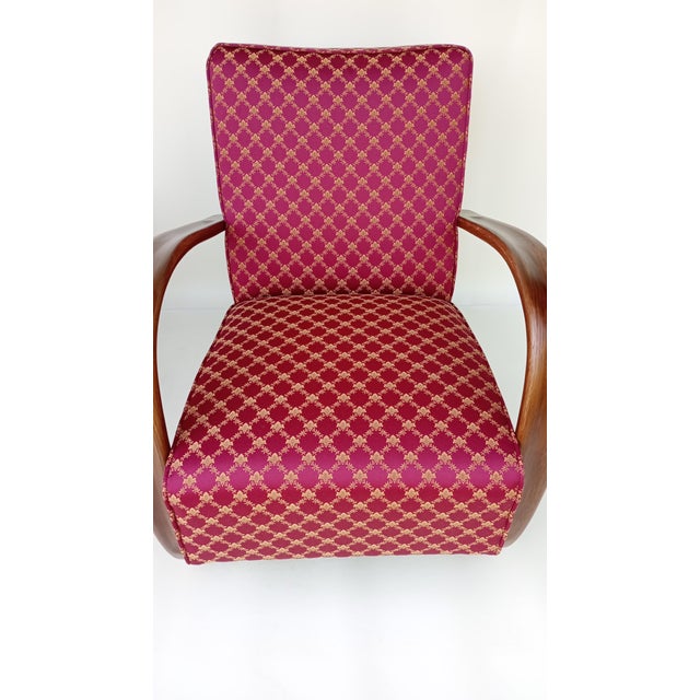 Brown H-269 Lounge Chairs attributed to Jindrich Halabala for Up Zavody, 1930s, Set of 2 For Sale - Image 8 of 13
